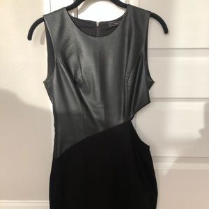 BCBG mini bodycon cutout dress